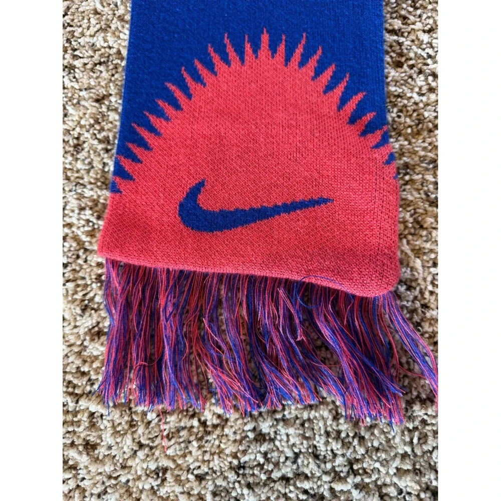 Nike AFC Richmond Scarf Ted Lasso Football Is Life Red Blue Soccer Fringed Scarf